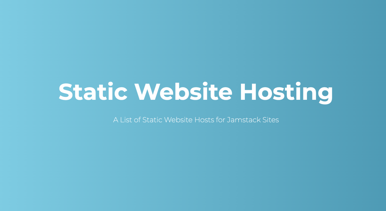 Static site hosting