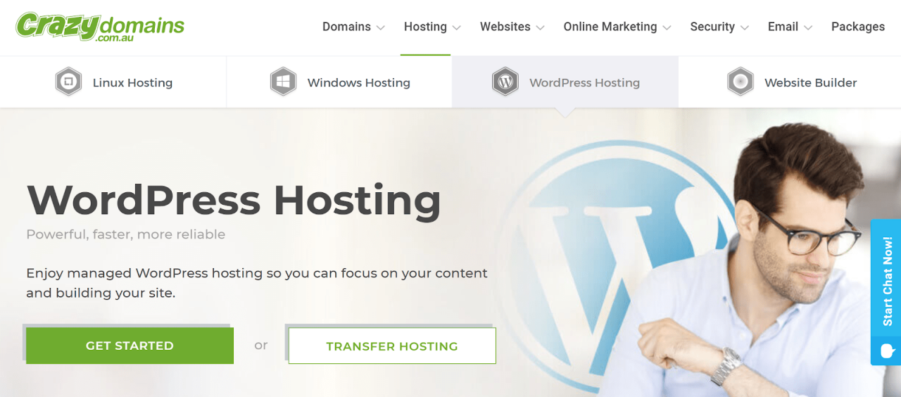 Crazy domains hosting