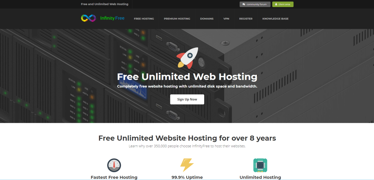 Free web hosting services