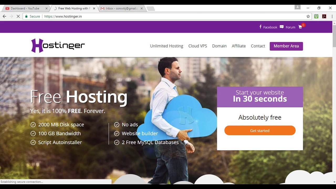 Hostinger free